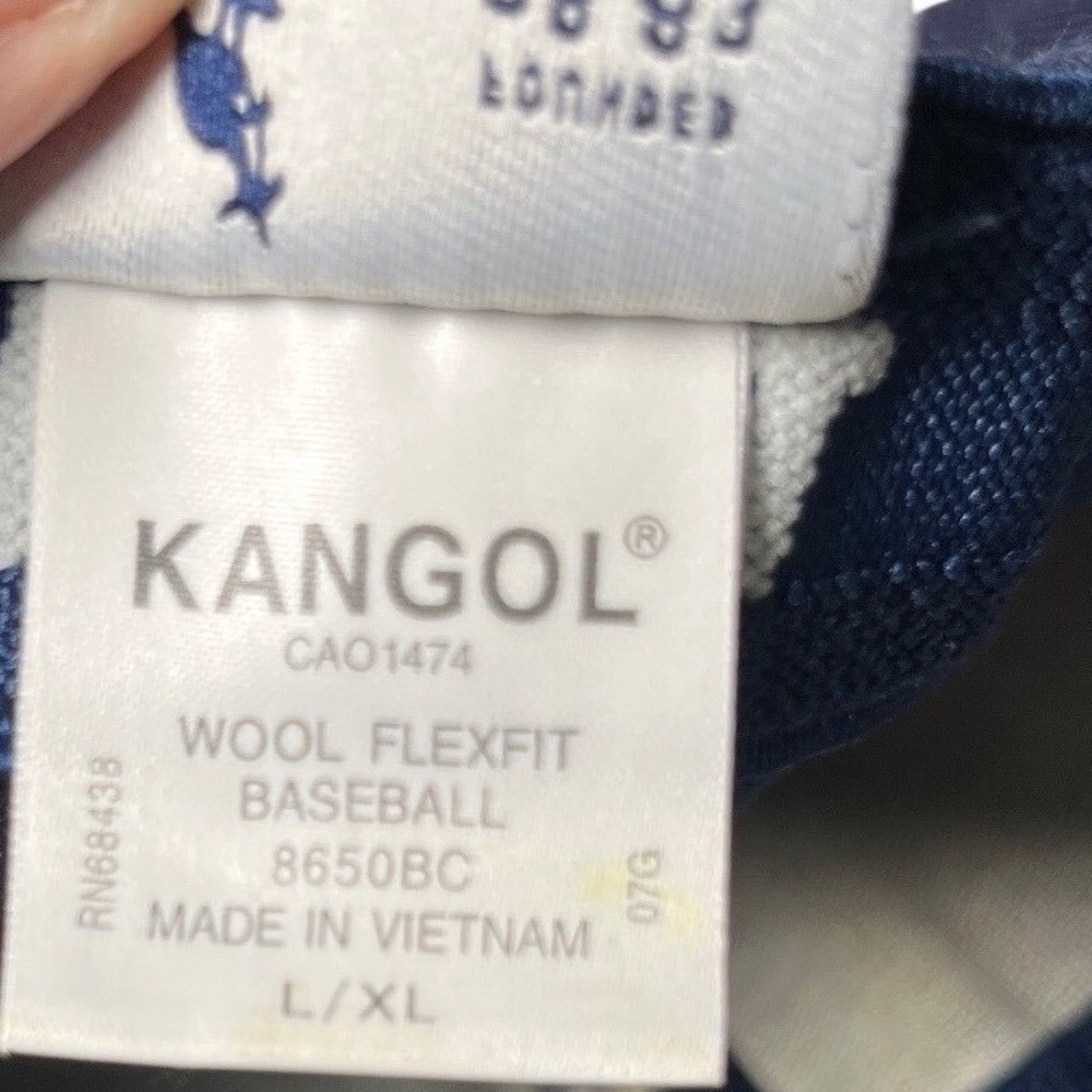 Heritage‎ Streetwear Baseball Cap Wool Navy Kangol Flexfit Logo Hat L XL - Picture 5 of 8